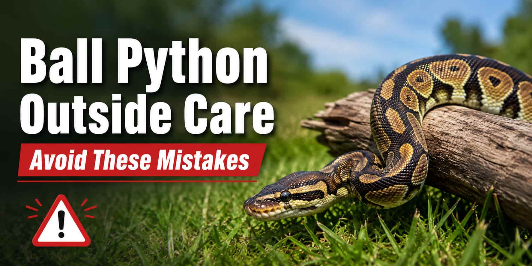 Ball Python Outside Care [Avoid These Mistakes]