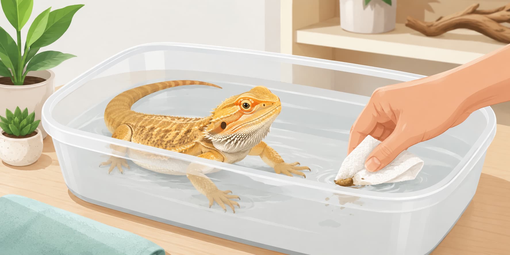 Bearded Dragon Bath Poop Habit [Quick Fix]