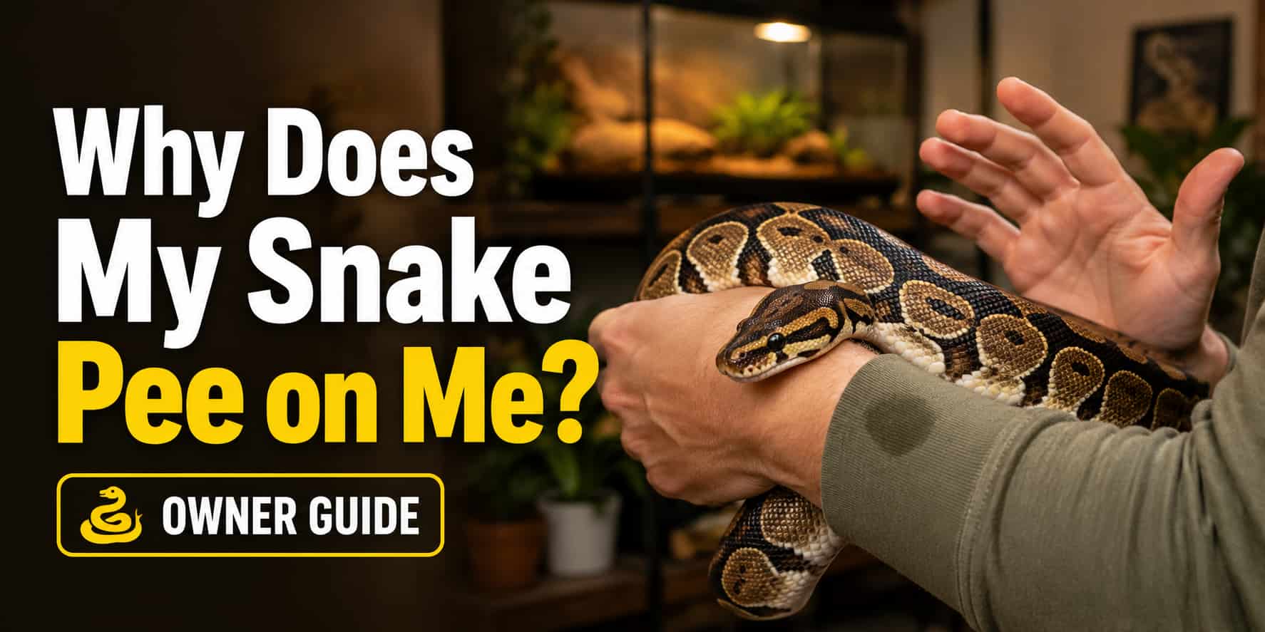 Why Does My Snake Pee on Me? [Owner Guide]