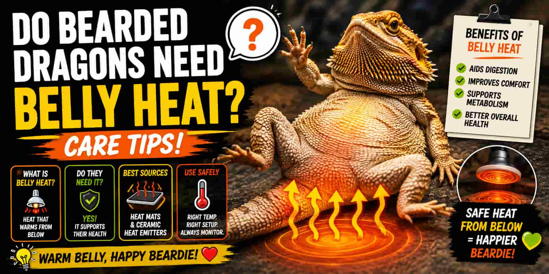 Do Bearded Dragons Need Belly Heat [Care Tips]