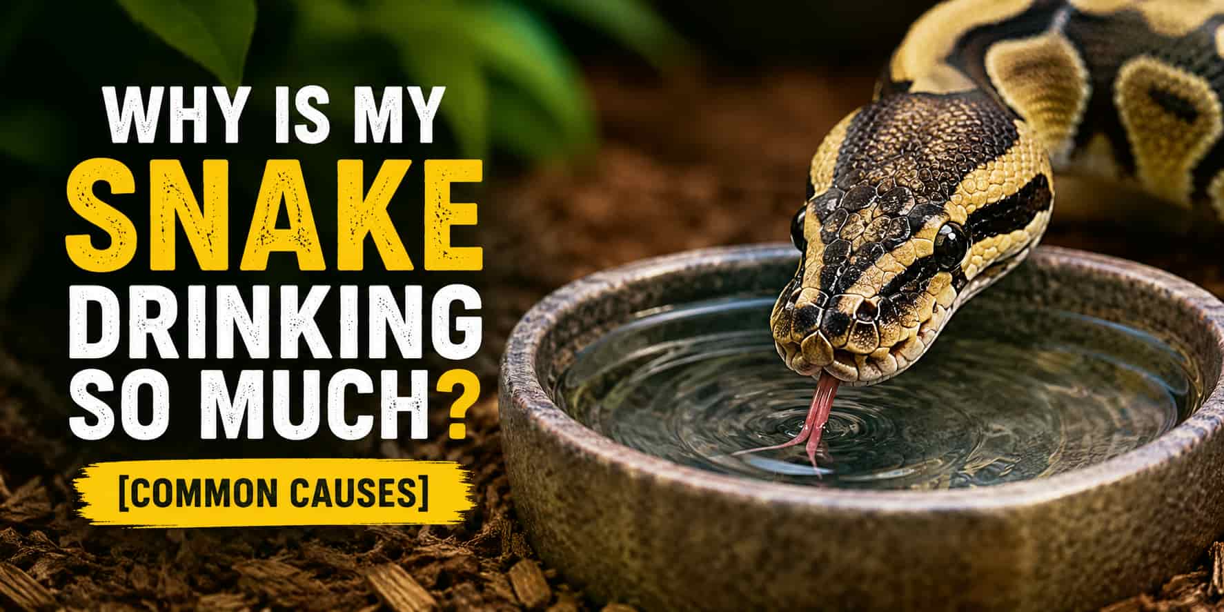 Why Is My Snake Drinking So Much [Common Causes]