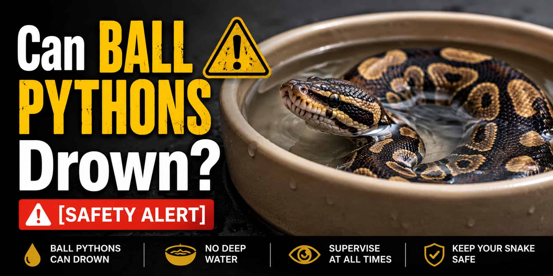 Can Ball Pythons Drown [Safety Alert]