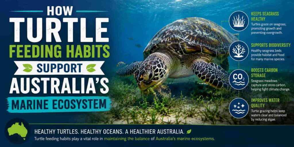 How Turtle Feeding Habits Support Australia’s Marine Ecosystem