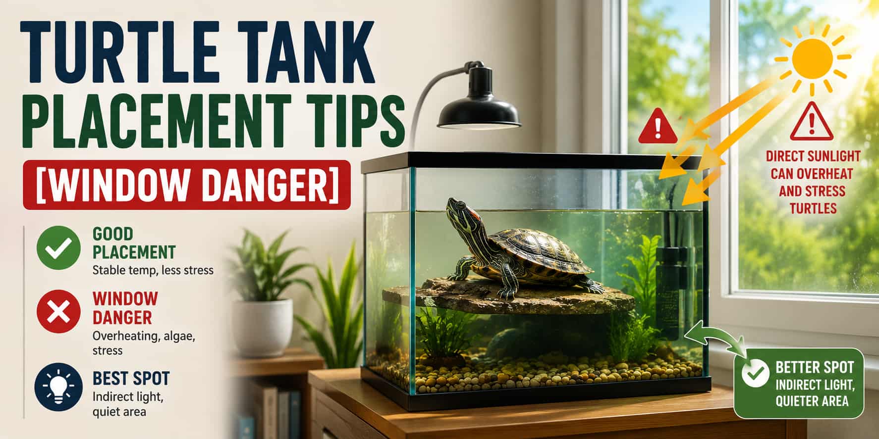Turtle Tank Placement Tips [Window Danger]