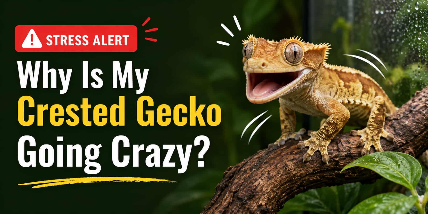 Why Is My Crested Gecko Going Crazy? [Stress Alert]