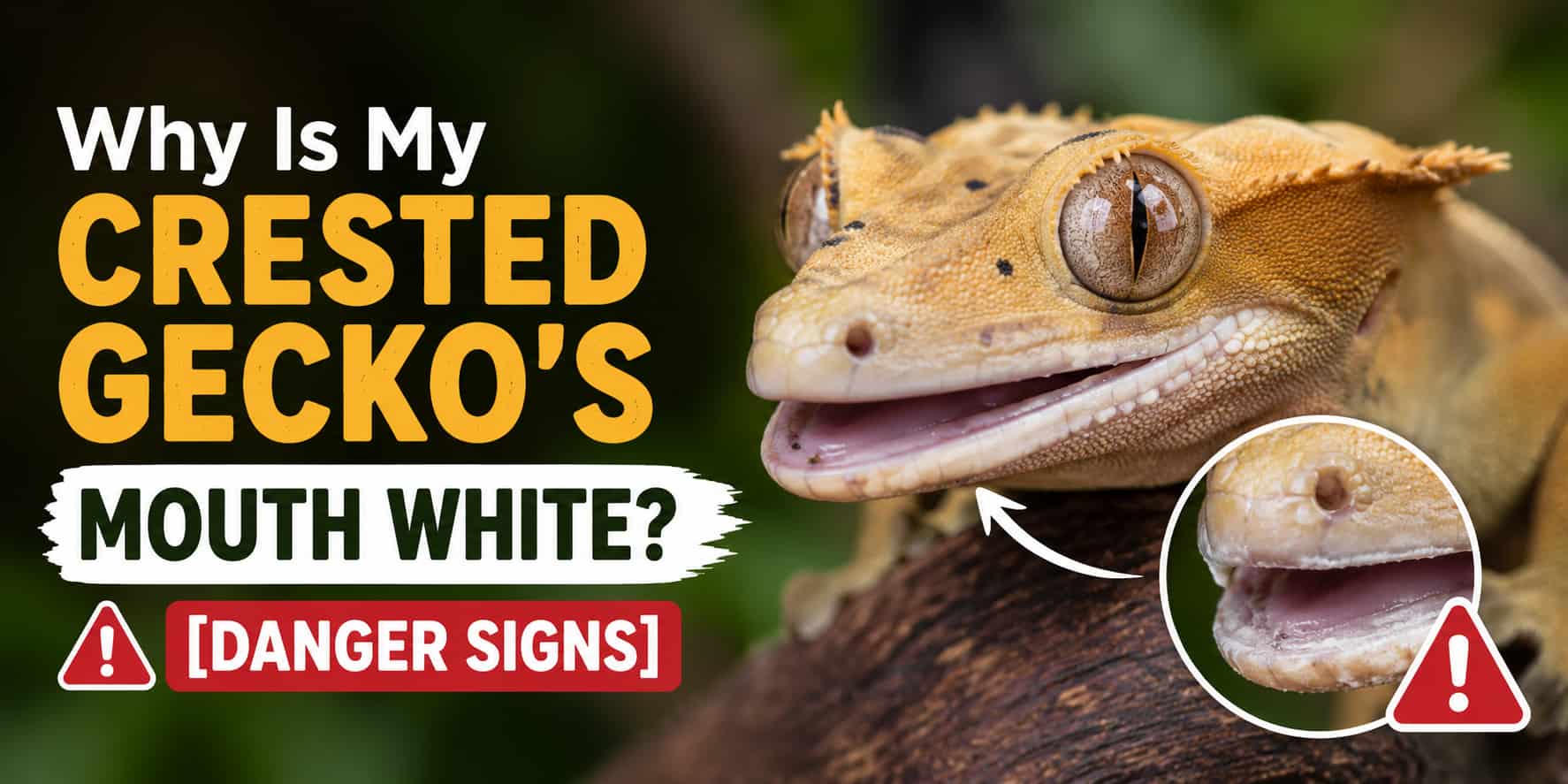 Why Is My Crested Gecko’s Mouth White? [Danger Signs]