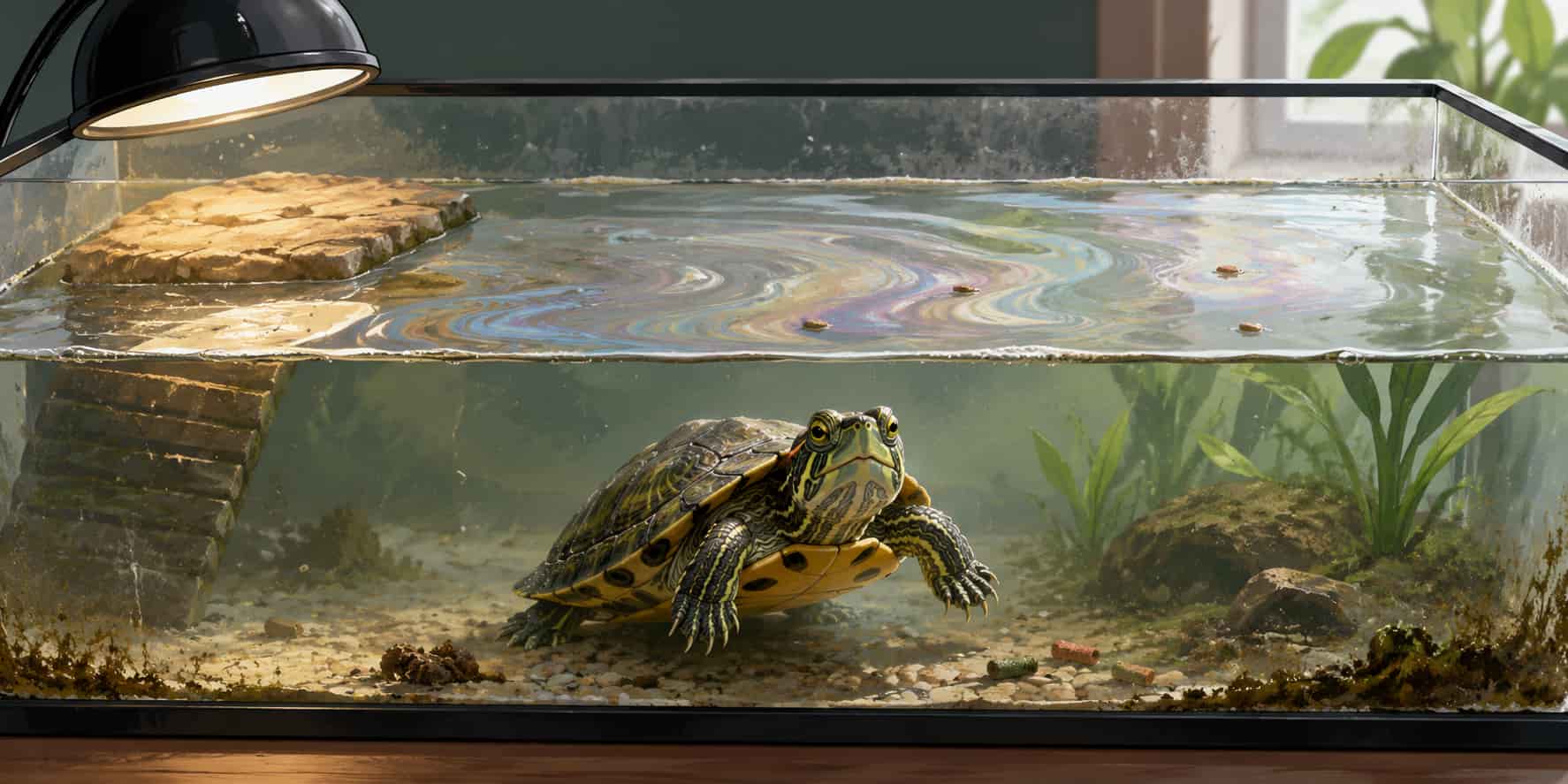 Why Does My Turtle’s Water Look Oily? [Dirty Tank Signs]