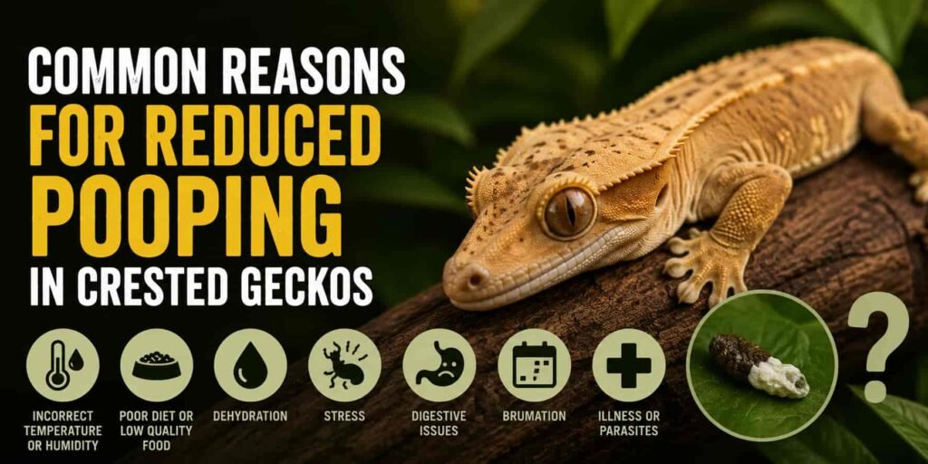 Common Reasons for Reduced Pooping in Crested Geckos