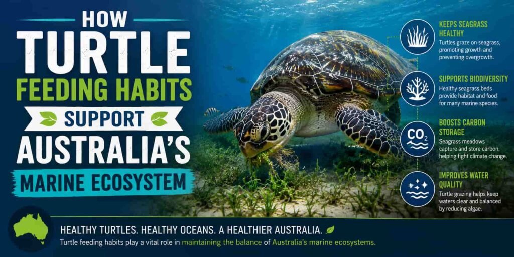 How Turtle Feeding Habits Support Australia’s Marine Ecosystem