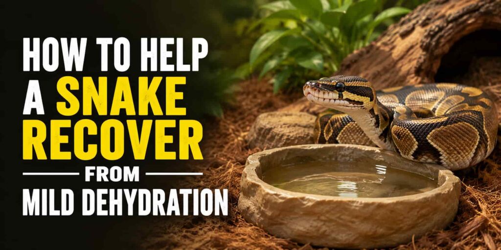 How to Help a Snake Recover from Mild Dehydration