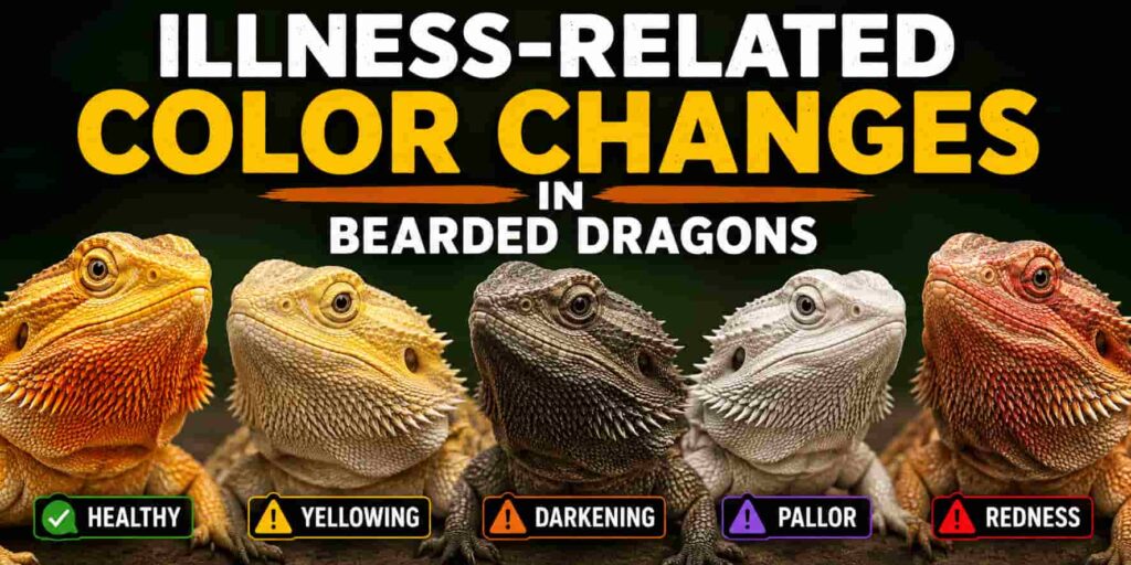 Illness-Related Color Changes in Bearded Dragons