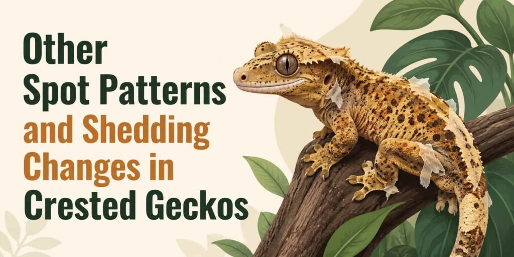 Other Spot Patterns and Shedding Changes in Crested Geckos