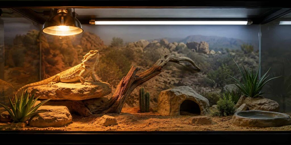 Proper Light Positioning in a Bearded Dragon Enclosure
