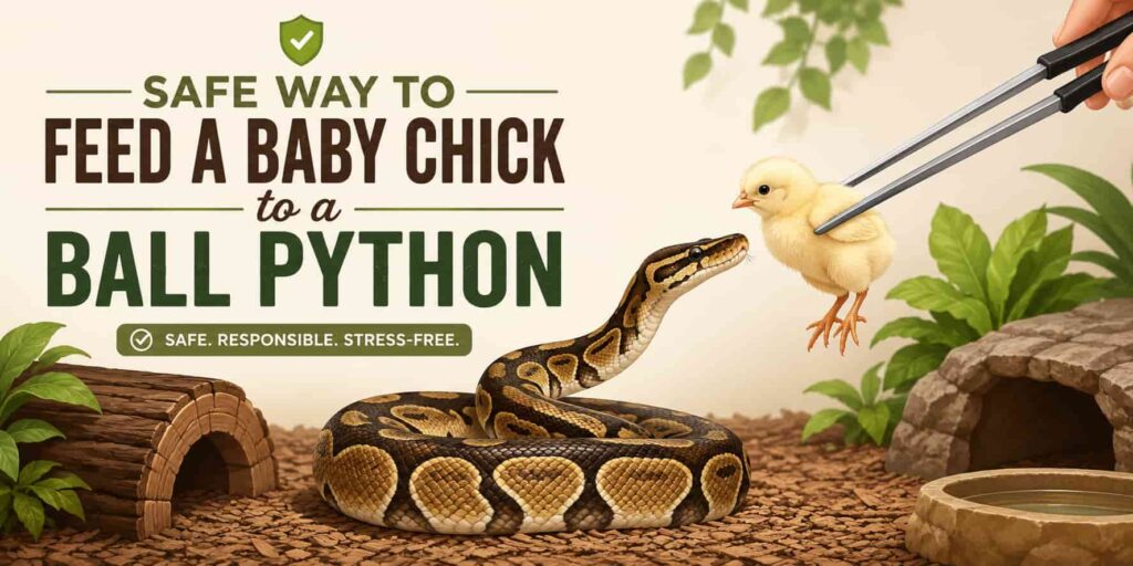 Safe Way to Feed a Baby Chick to a Ball Python