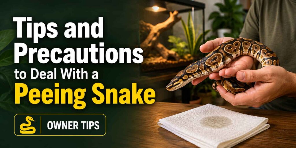 Tips and Precautions to Deal With a Peeing Snake